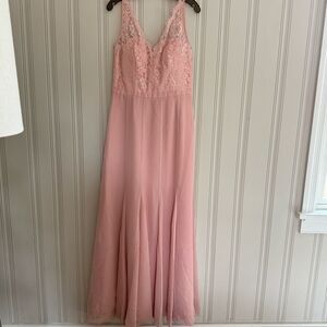 Weddington Way Blush Lace Maxi Dress